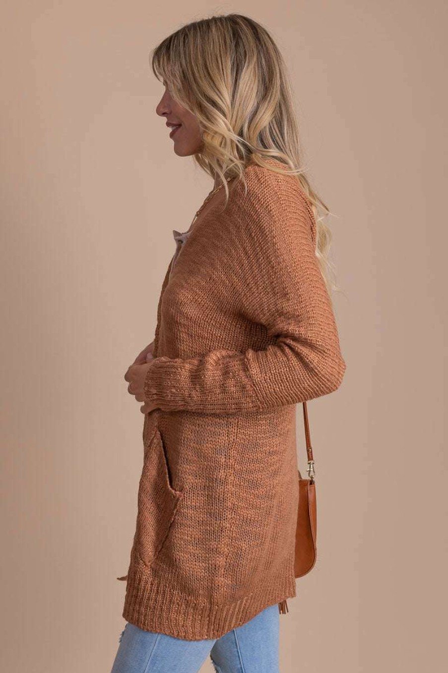 Sweaters * | Best Pirce Almost Nothing Just The Two Of Us Knit Cardigan