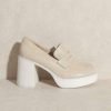 Shoes * | Coupon Kke Originals I'M The Boss Platform Heeled Clogs Beige