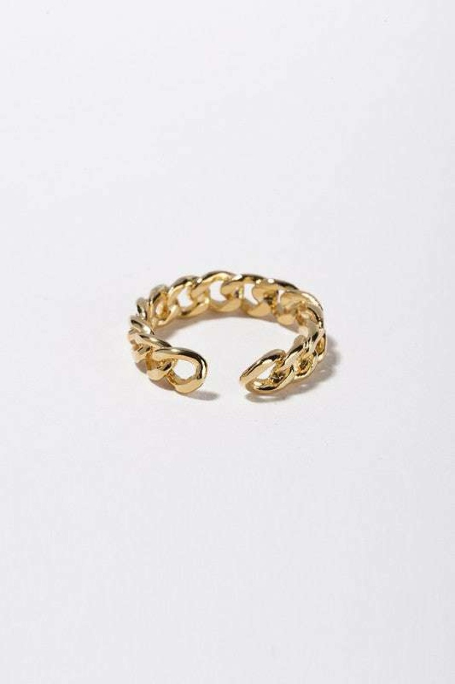 Jewelry * | Best Reviews Of Lilou Chain Open Ring Gold