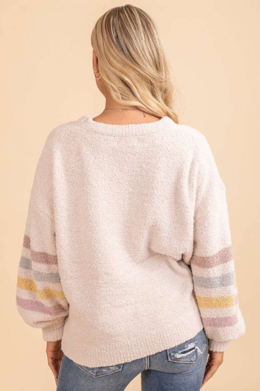 Sweaters * | Best Pirce Be Cool Memories Of You Striped Sweater