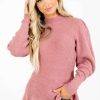 Sweaters * | Best Deal Love Tree / Style Melody Falling For You Puff Sleeve Sweater