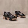 Shoes * | Budget Volatile All Strapped In Wedge Black