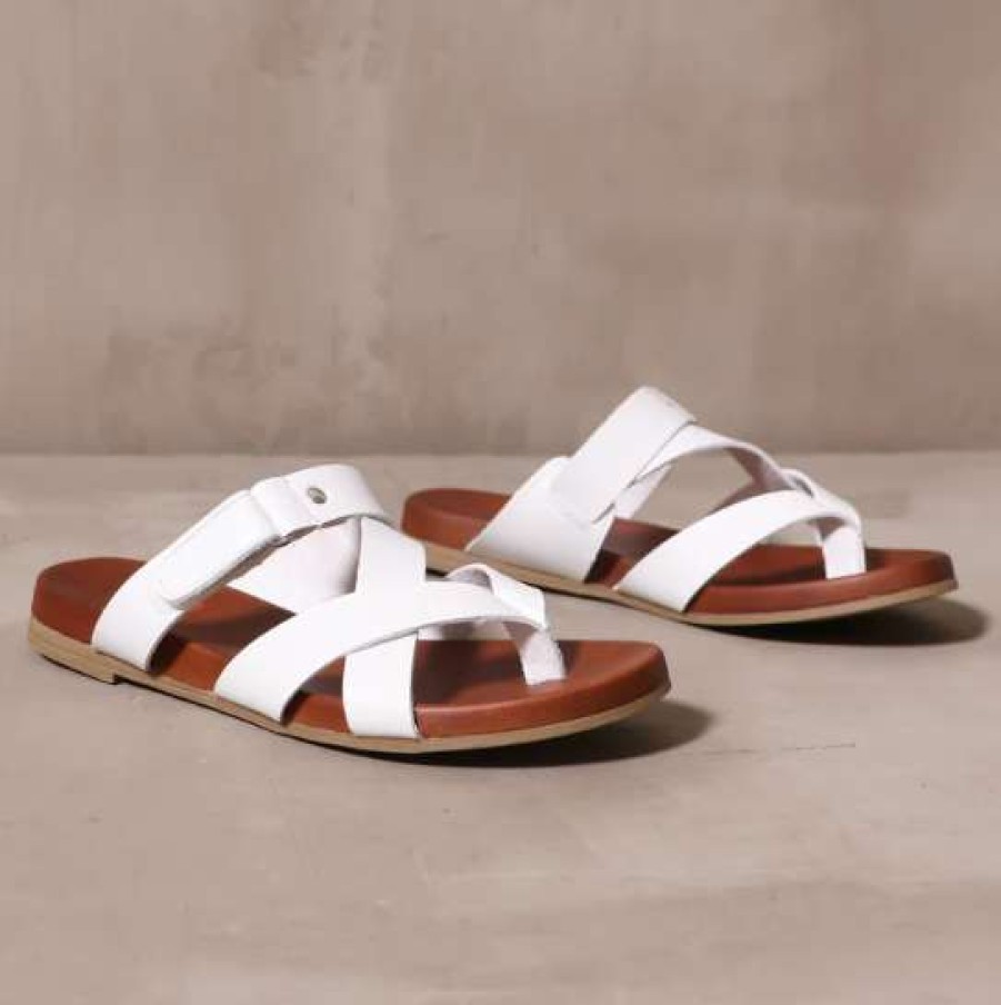 Shoes * | Budget Mia Casually Crossed Sandal