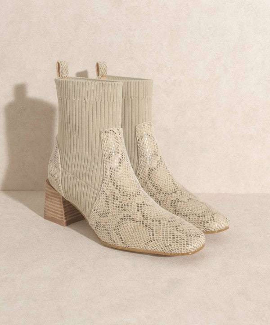 Shoes * | Best Deal Kke Originals In A Dream Snake Skin Boots Gray