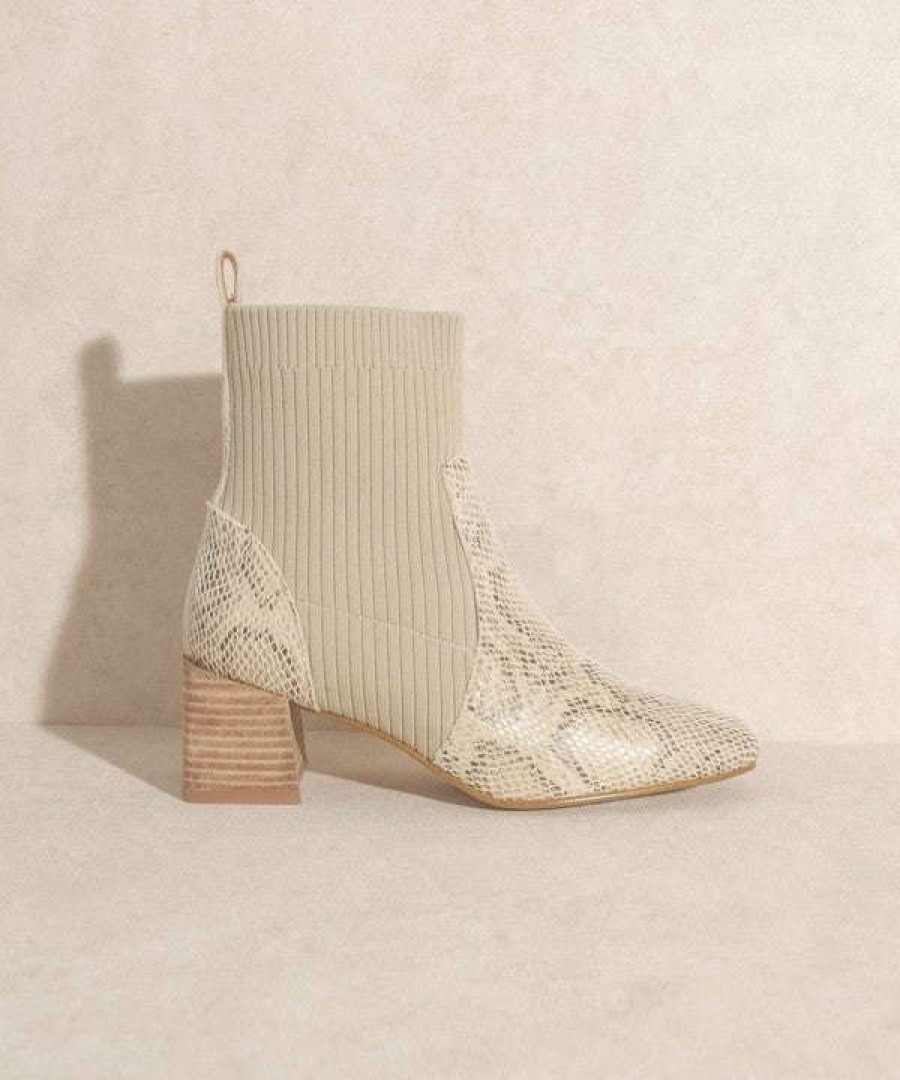 Shoes * | Best Deal Kke Originals In A Dream Snake Skin Boots Gray