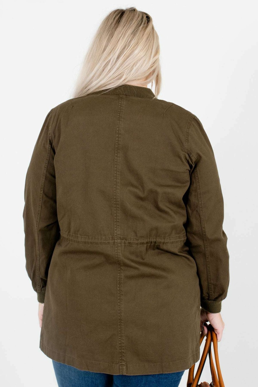 Jackets * | Deals Bella Ella Boutique Out Of Your League Green Jacket