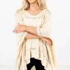 Sweaters * | Buy Bella Ella Boutique Joyful Heart Cream Sweater Poncho