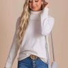 Sweaters * | Best Reviews Of Sob Clothing All Cozy Cowl Neck Sweater Off White