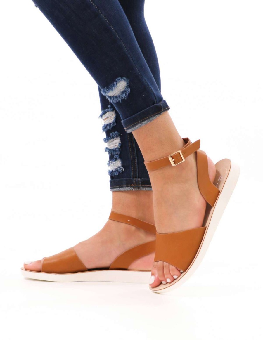 Shoes * | Buy Forever Long Time No Sea Sandal Tan