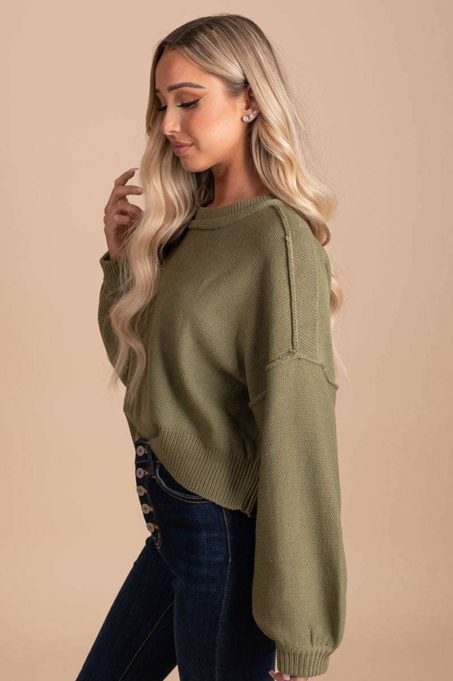 Sweaters * | Brand New Papermoon Never Let Me Go Cropped Sweater