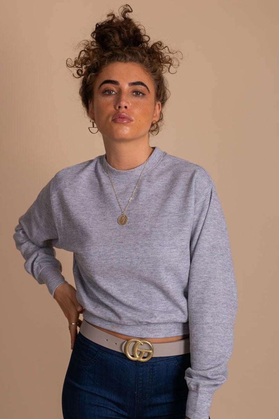 Sweaters * | Cheap Reflex Simpler Times Long Sleeve Sweater