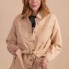 Jackets * | Best Pirce Grey Market Let Me Love You Belted Jacket Off White