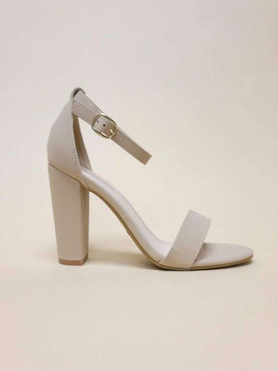 Shoes * | New Let'S See Style Another Day In The Office Heels Nude