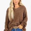 Sweaters * | Top 10 Zenana Dare To Dream Popcorn Knit Sweater