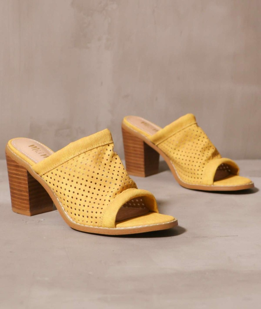 Shoes * | Best Pirce Mi.Im Sunshine State Of Mind Heel Mustard