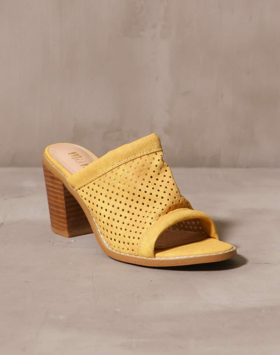 Shoes * | Best Pirce Mi.Im Sunshine State Of Mind Heel Mustard